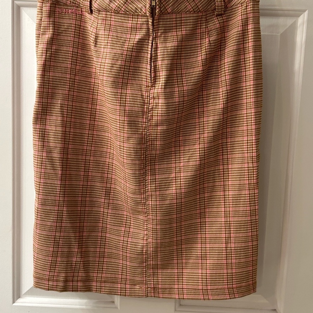 O'Neill Pink Tan Pencil Skirt Knee-Length Work